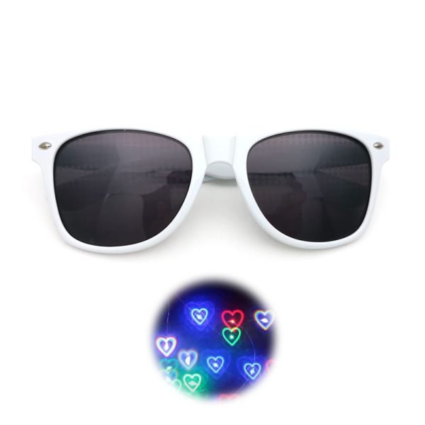 Heart Diffraction glasses-Black lens - Image 2