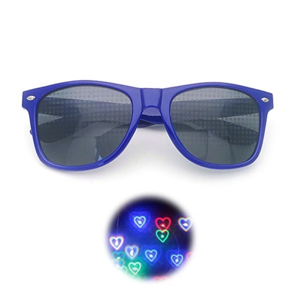Heart Diffraction glasses-Black lens - Image 4