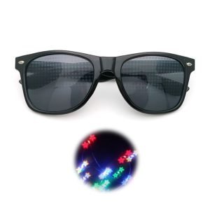 Star glass diffraction-Black lens