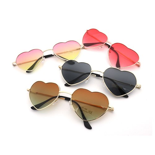 metal heart cheap sunglasses